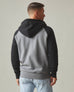 Men's Raglan Colorblock Midweight Full Zip - Lava Smoke Black